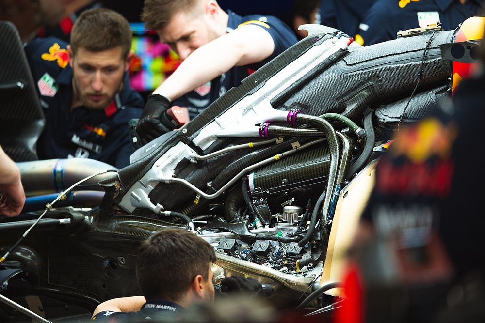 Unidad de potencia y toma de aire Red Bull Racing RB15