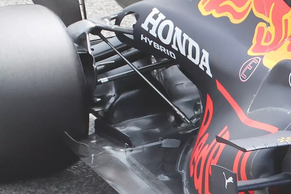 Red Bull Racing RB16B rear suspension detail