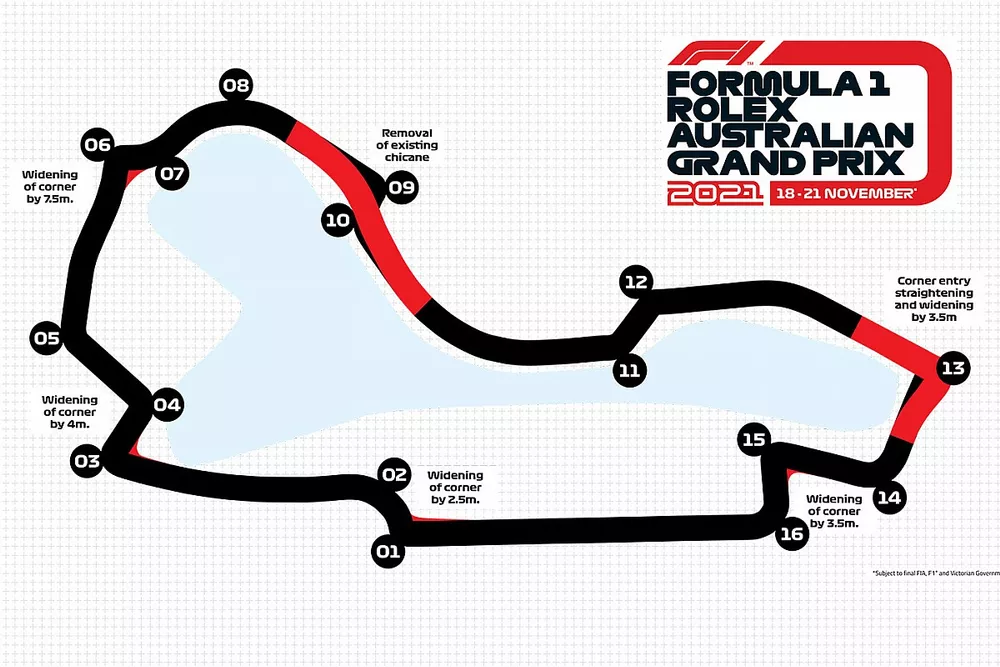 Australian GP map 