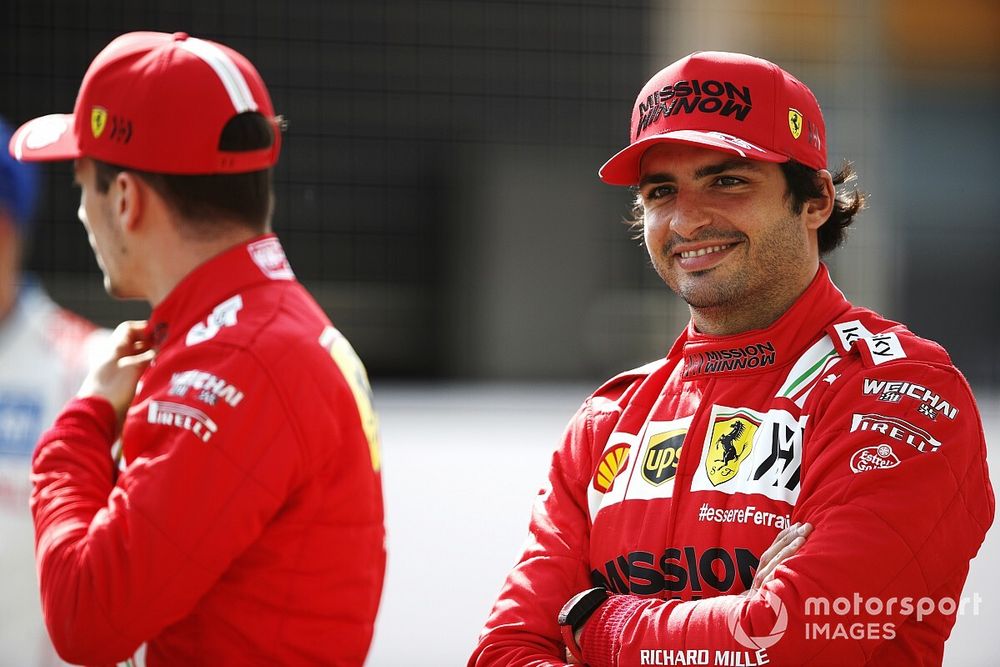 Charles Leclerc, Ferrari SF21 y Carlos Sainz Jr., Ferrari SF21 