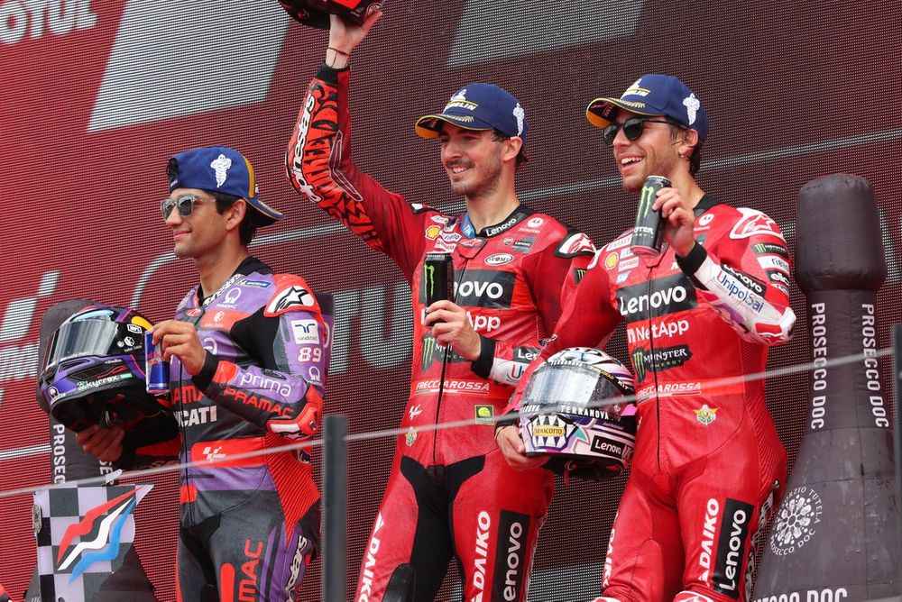 Francesco Bagnaia, Ducati Team, Jorge Martin, Pramac Racing, Enea Bastianini, Ducati Team