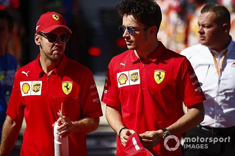 Sebastian Vettel, Ferrari, Charles Leclerc, Ferrari 