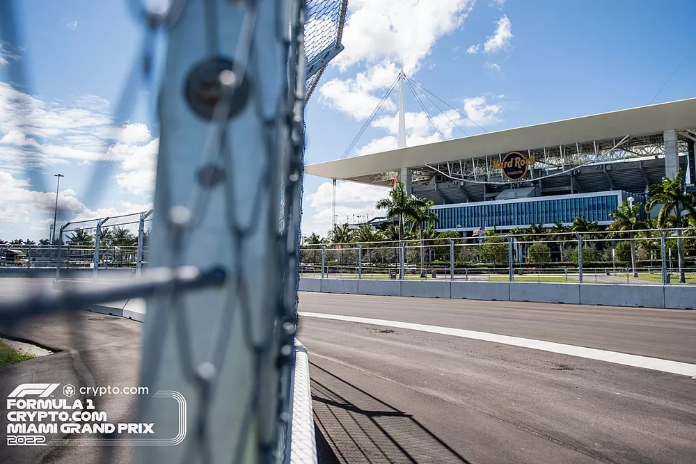 Aspectos de la pista de Miami