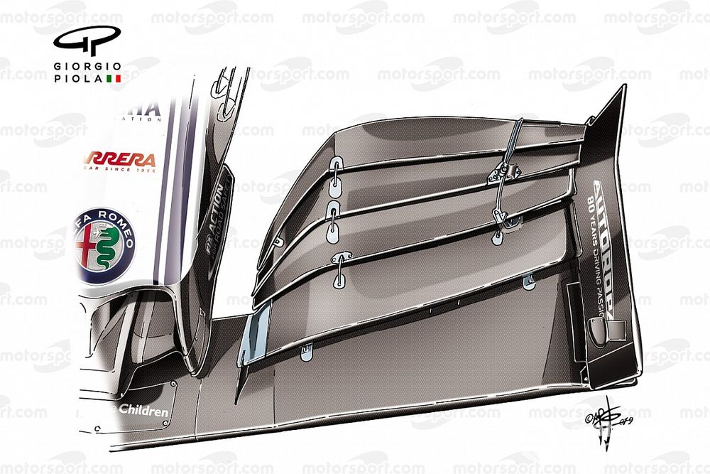 Alfa Romeo C38, front wing, Brazilian GP