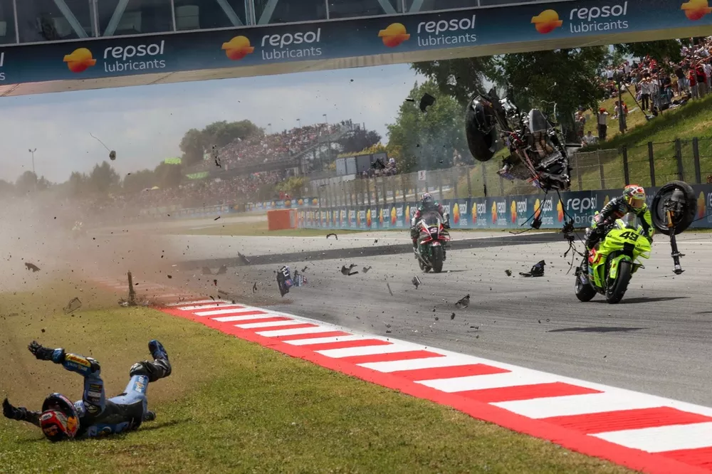 El accidente de Alex M&aacute;rquez, de Gresini Racing