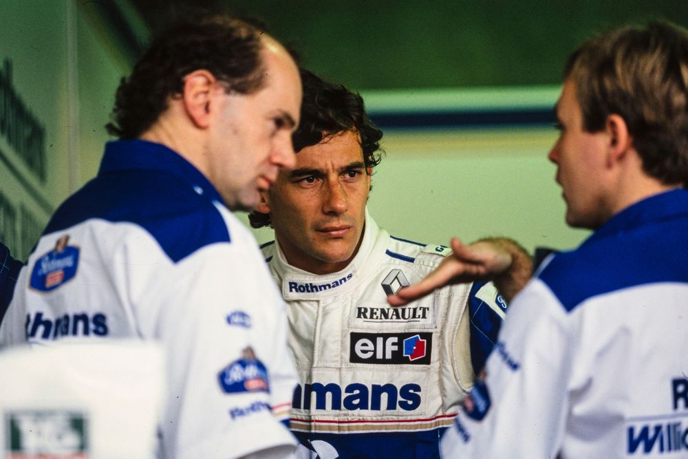 Ayrton Senna, Adrian Newey and David Brown, Williams