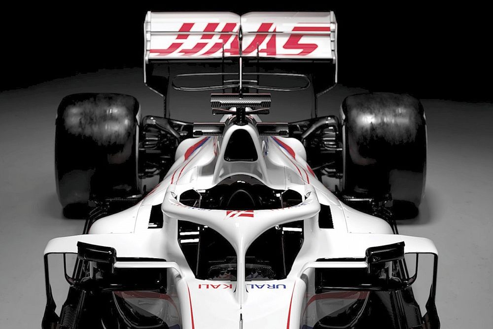 Detalle de la parte trasera del Haas VF-21