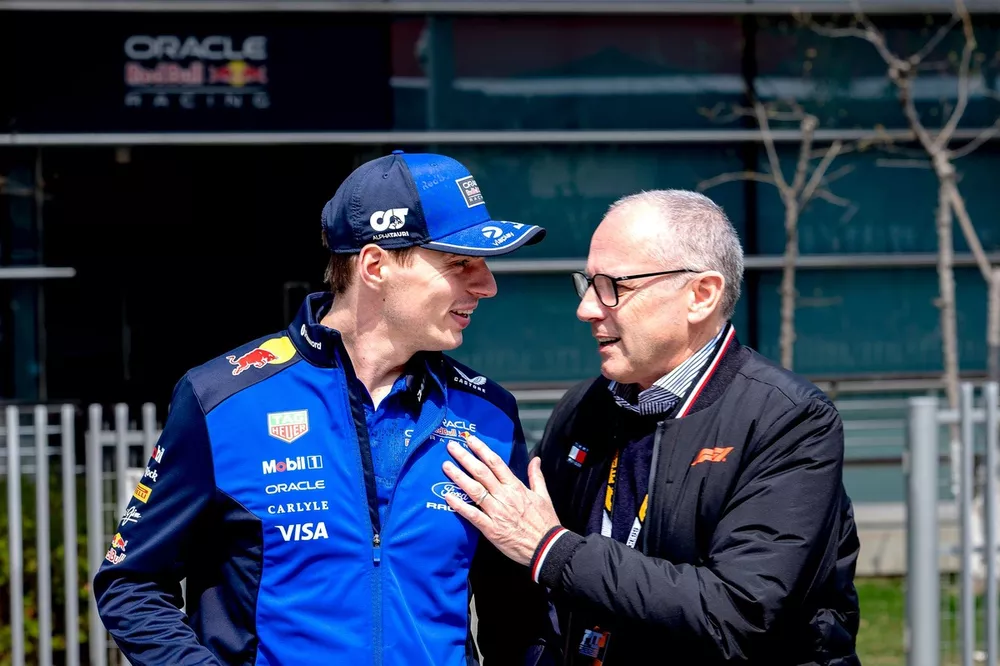 Max Verstappen, Red Bull Racing, Stefano Domenicali, CEO of the Formula One Group