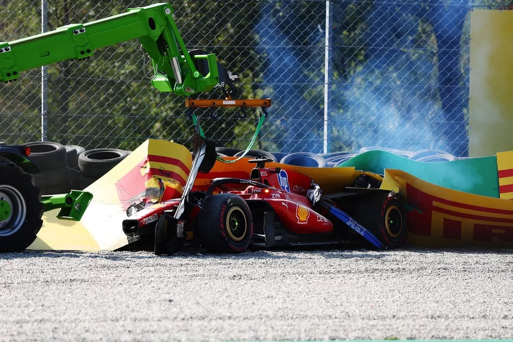 Charles Leclerc, Ferrari-crash