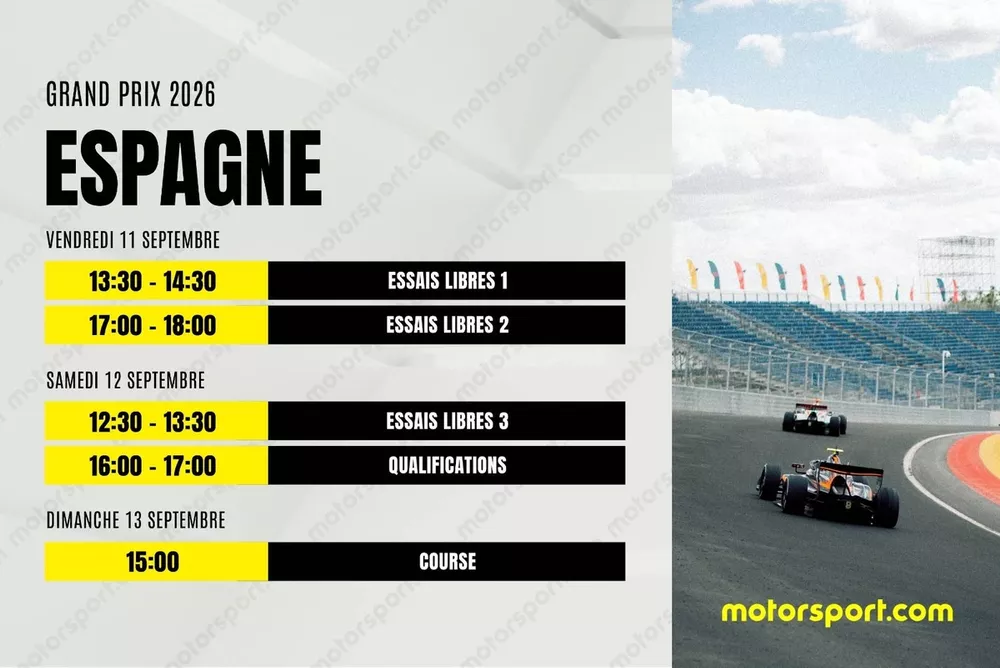 Programme F1 2026 Espagne v1