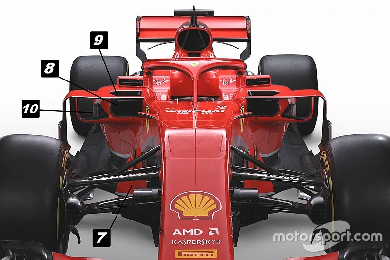 Análisis técnico: las 10 sutilezas del Ferrari SF71H