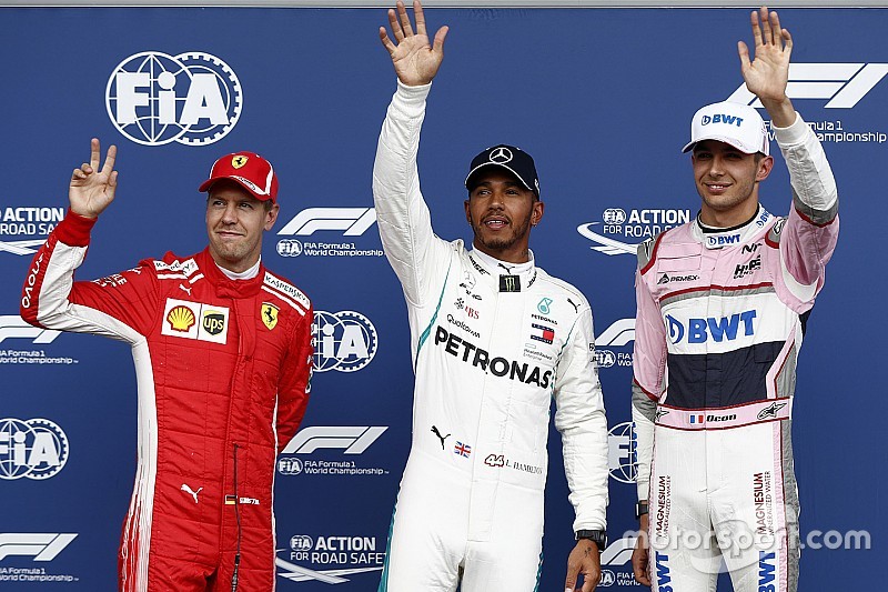 Belgian GP: Hamilton beats Vettel to pole as Force India stars