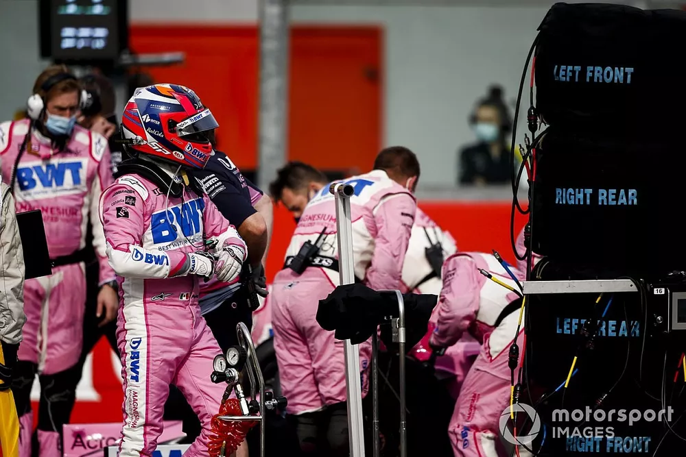 Sergio Perez, Racing Point, sur la grille