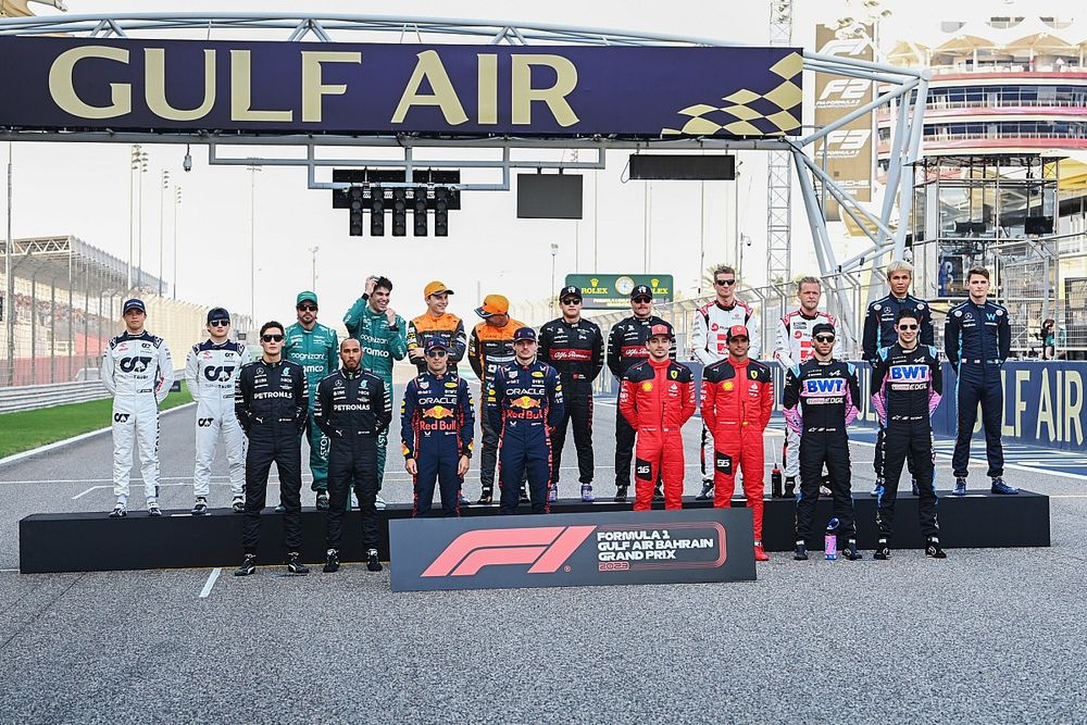 La alineaci&oacute;n de pilotos para el inicio de la temporada