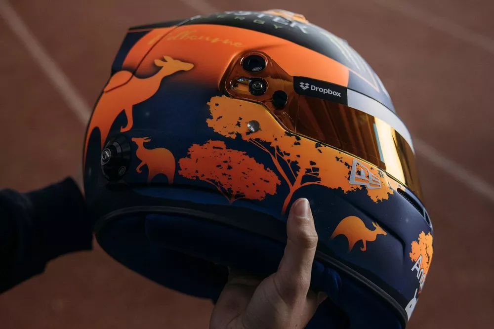 Il casco di Oscar Piastri per il GP d'Australia