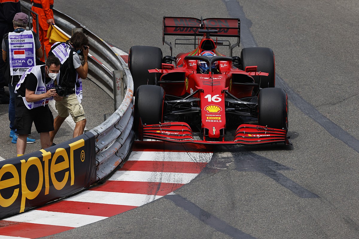 F1モナコGP予選：ルクレールがトップタイムも終盤にクラッシュ