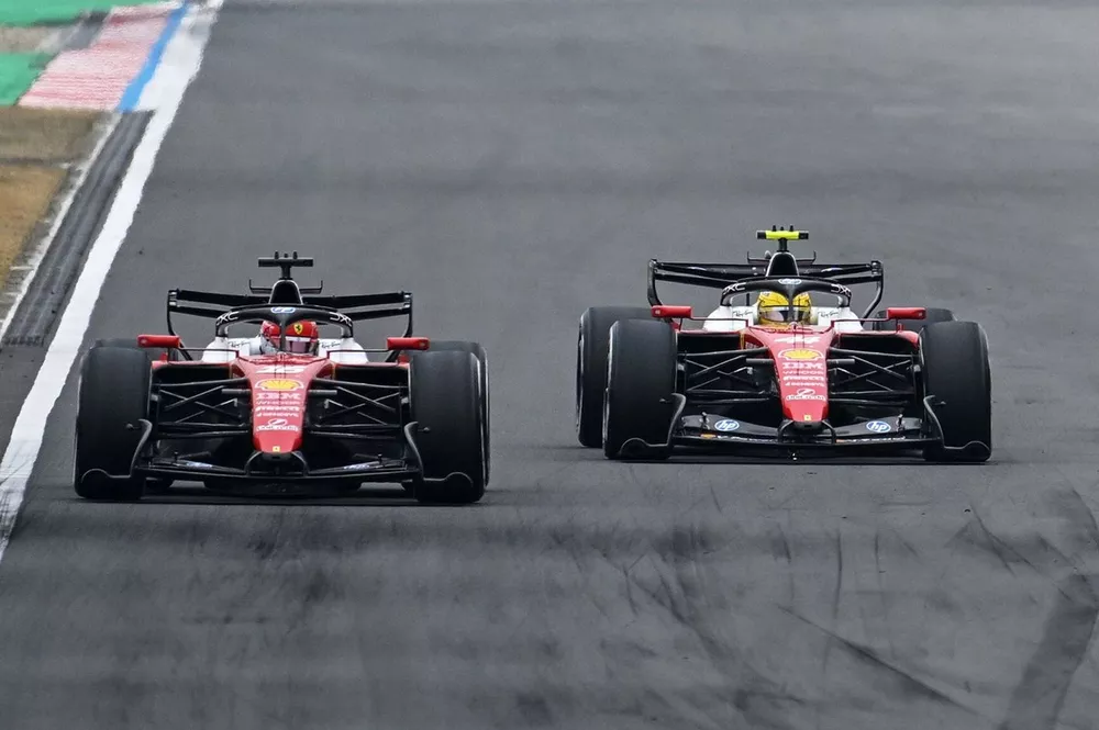 Charles Leclerc, Ferrari, Lewis Hamilton, Ferrari, George Russell, Mercedes
