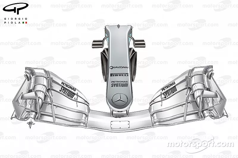 Mercedes W08 narrow nose, Spanish GP
