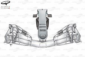 Análise técnica: a novidade radical da Mercedes em seu bico