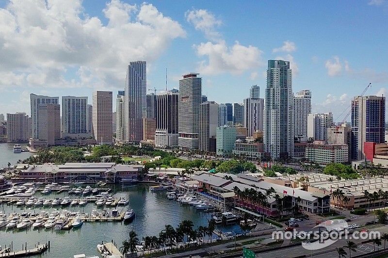 Vue générale de la zone réservée au Circuit de Miami