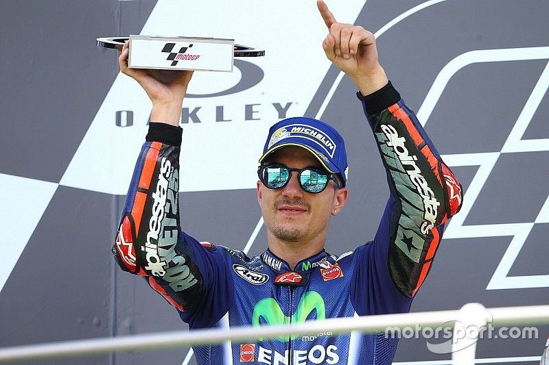 Podium: segundo, Maverick Viñales, Yamaha Factory Racing
