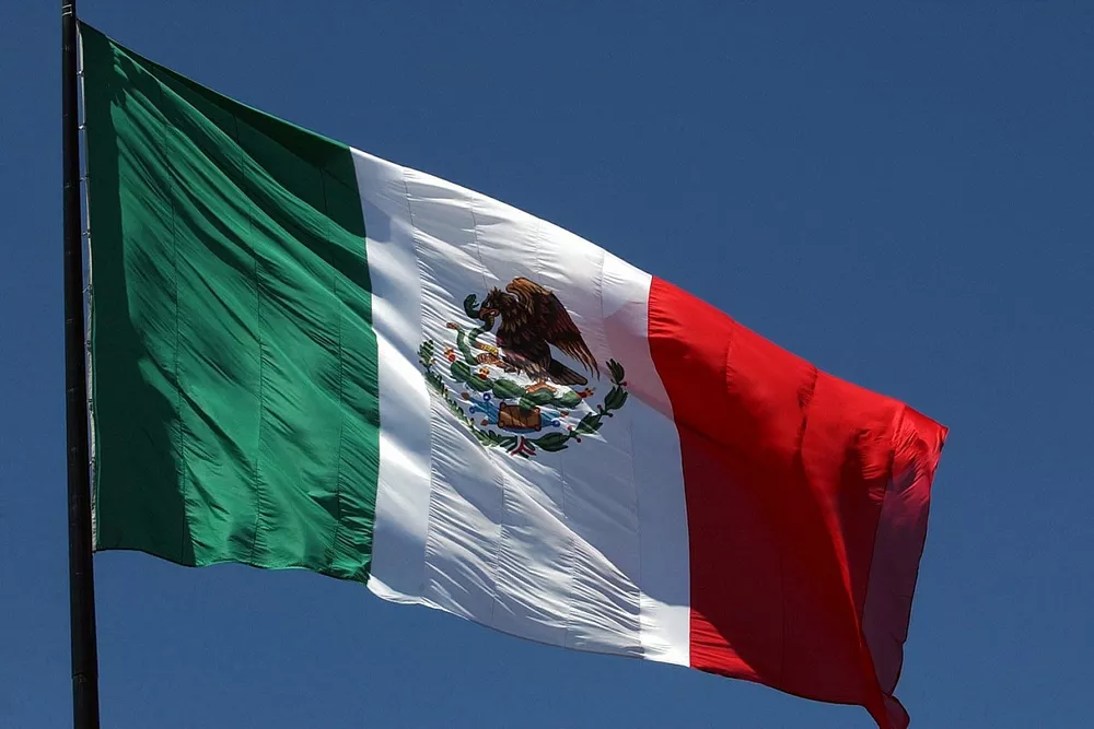 The Mexican flag