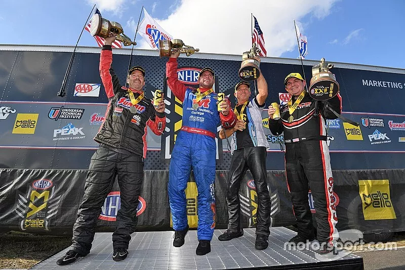 Race Winners Greg Anderson, Matt Hagan, Jerry Savoie, Billy Torrence