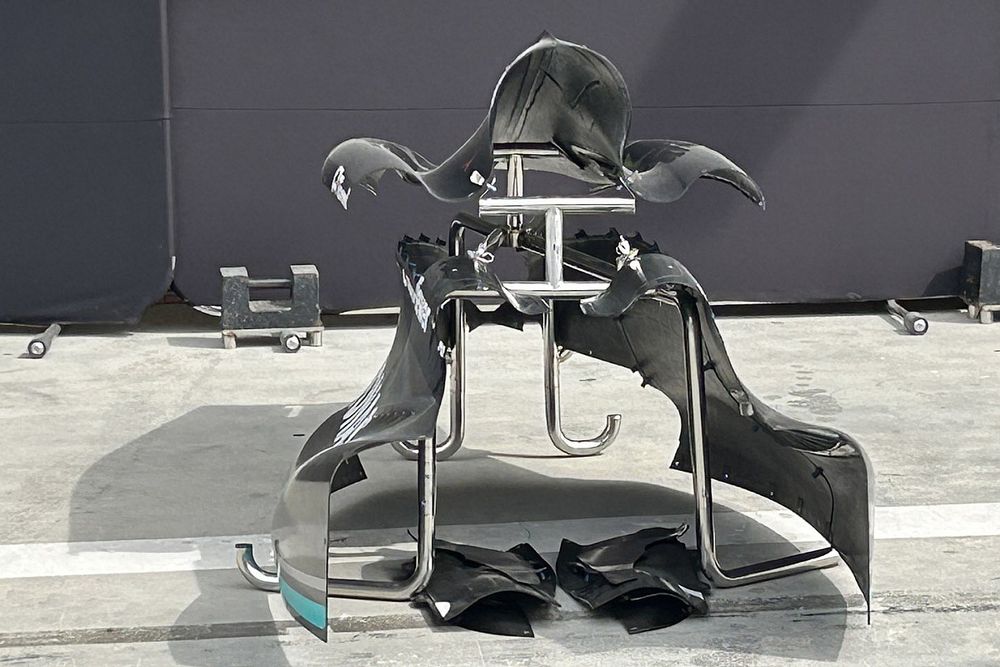 Detalle carrocería Mercedes W14
