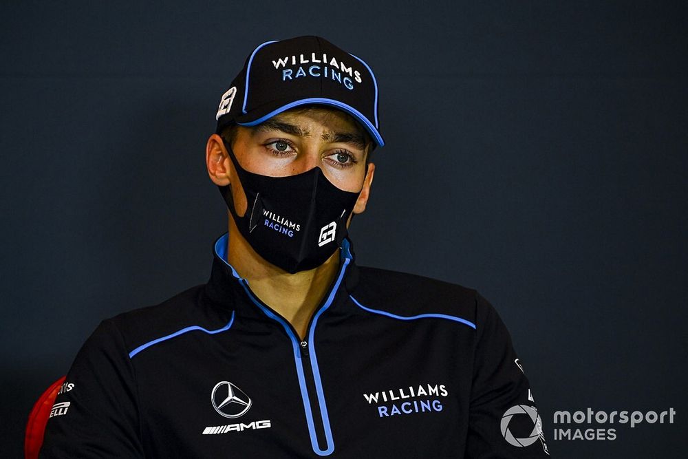 George Russell, Williams Racing, in a Press Conference