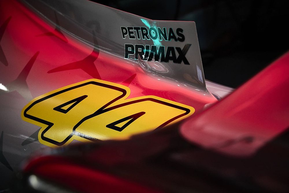 Número de carrera en el coche de Lewis Hamilton, Mercedes W13