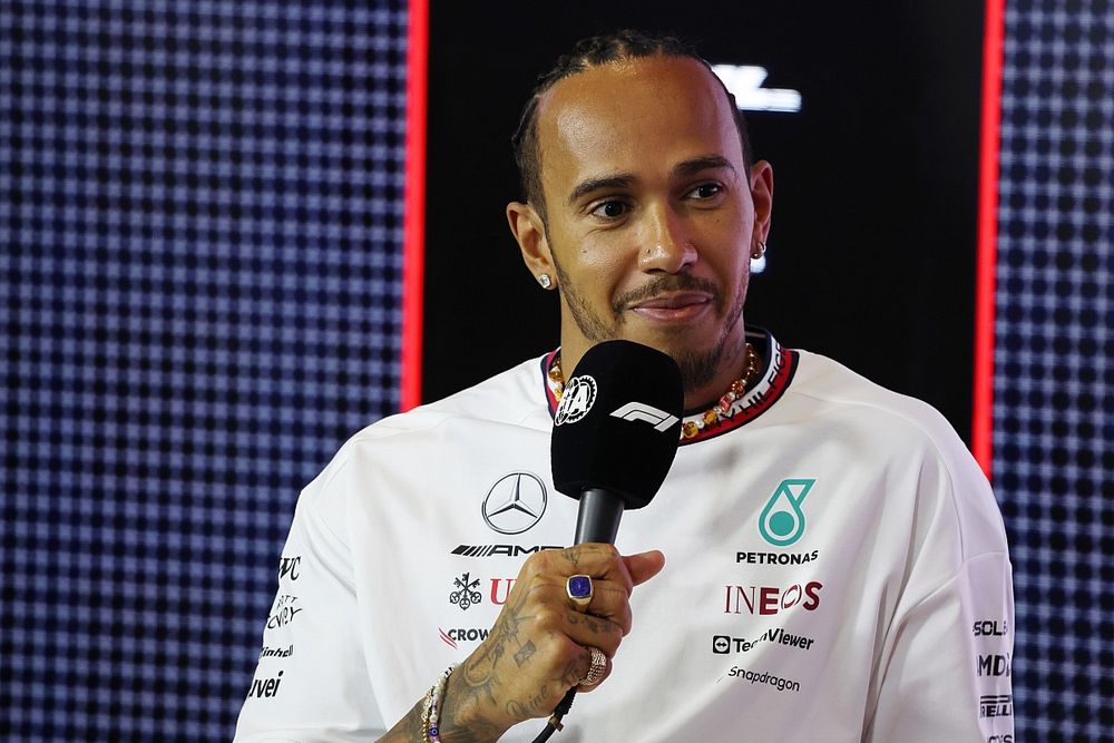 Lewis Hamilton, Mercedes-AMG in the Press Conference 