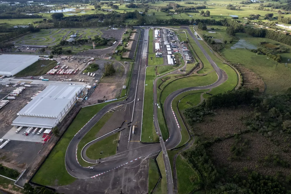 Vista a&eacute;rea do Velopark