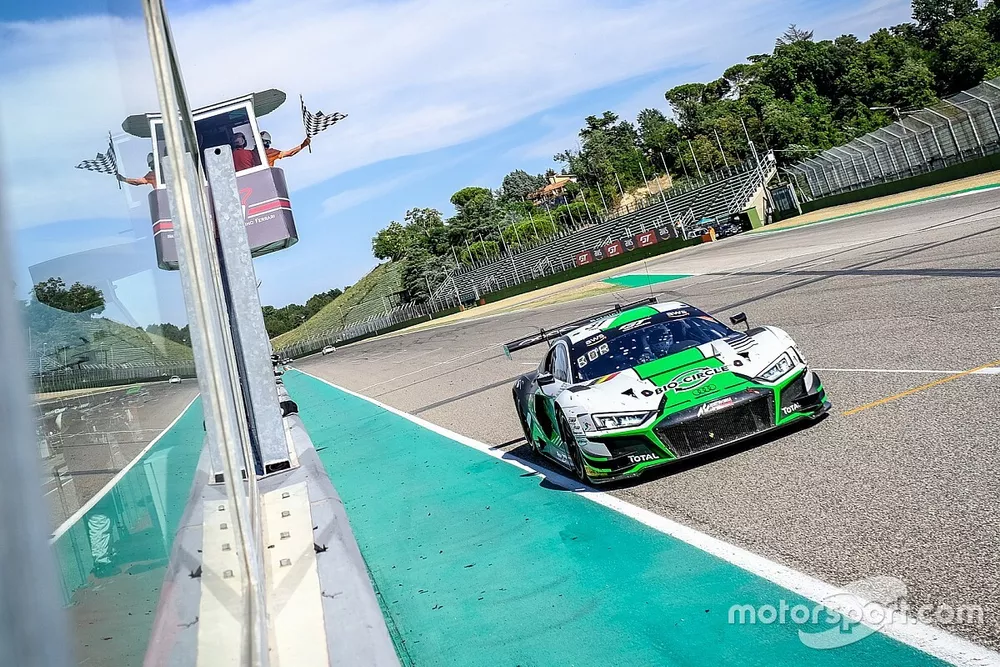 Race winner #31 Team WRT Audi R8 LMS GT3: Mirko Bortolotti, Matthieu Vaxiviere, Kelvin van der Linde