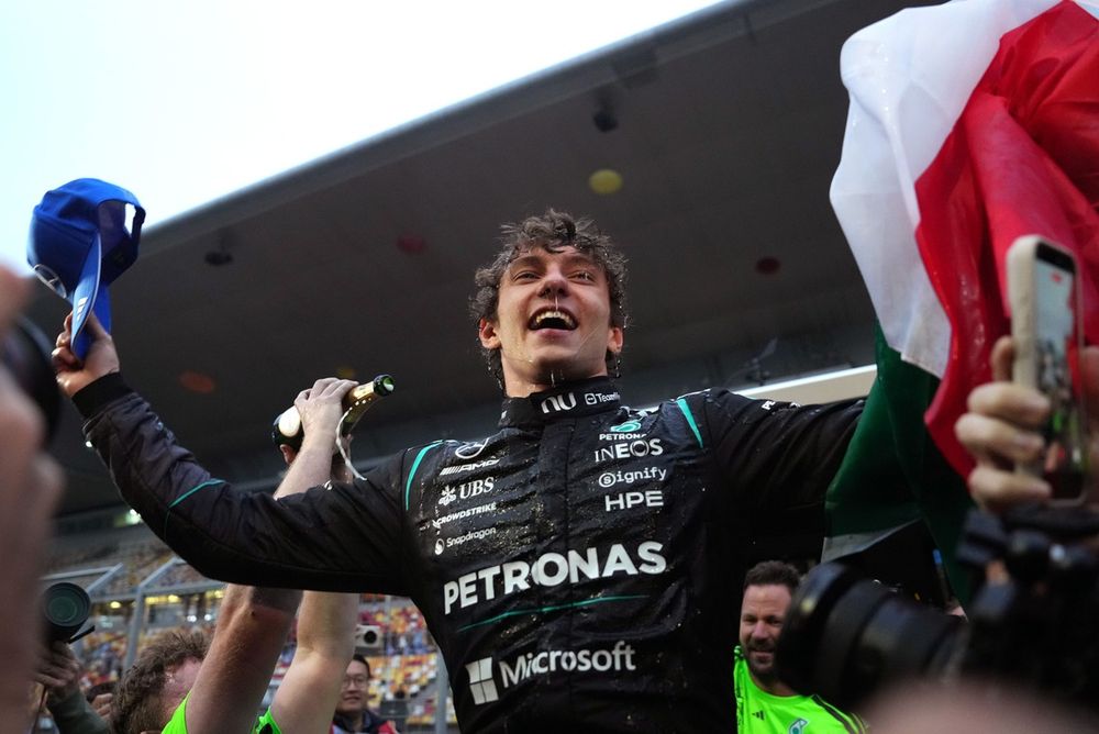 Formula 1 paddock reacts as Kimi Antonelli claims first grand prix victory  in China