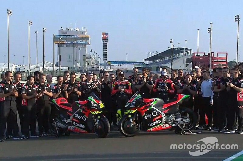 Andrea Iannone, Aleix Espargaro, Bradley Smith, Aprilia Racing Team Gresini