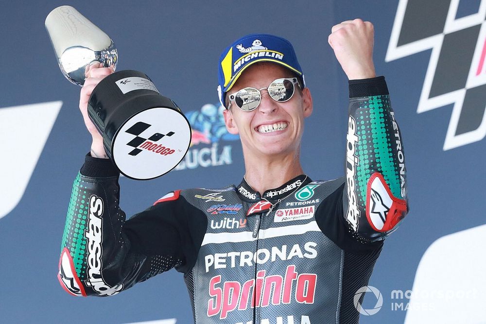 Podium : le vainqueur Fabio Quartararo, Petronas Yamaha SRT