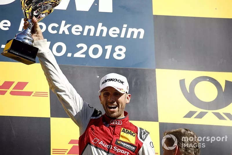 Podium: Race winner Ren&eacute; Rast, Audi Sport Team Rosberg