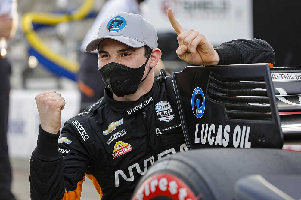 Patricio O'Ward, Arrow McLaren SP Chevrolet wins the NTT Pole Award