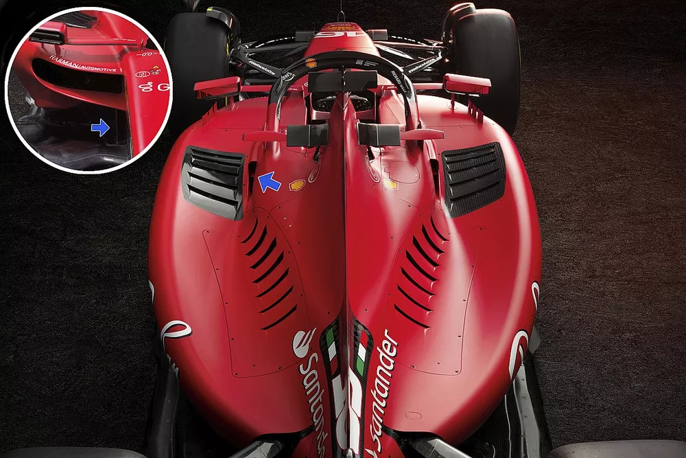 Ferrari SF-23 detalle del sidepod