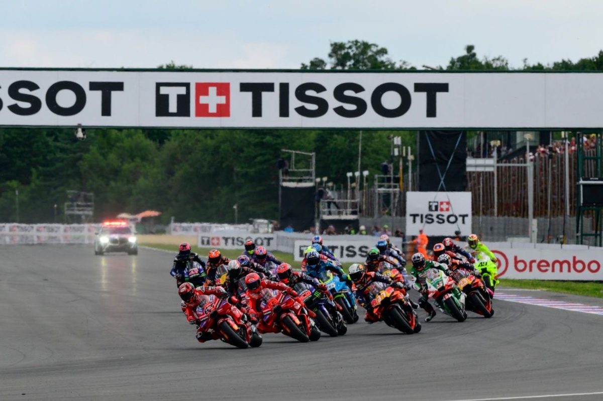 La grille de départ de la course au GP de République tchèque MotoGP