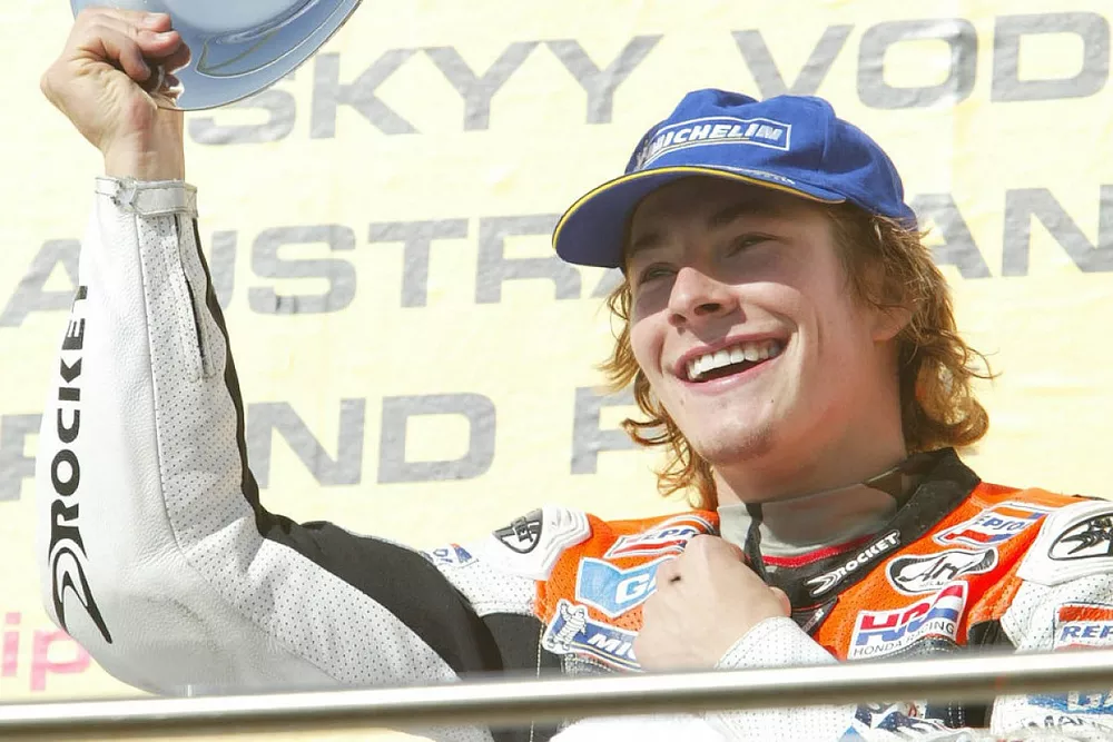 Podium: third place Nicky Hayden, Repsol Honda Team