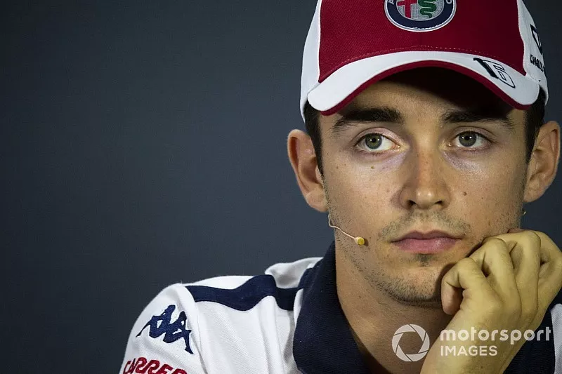 Charles Leclerc, Sauber en conf&eacute;rence de presse
