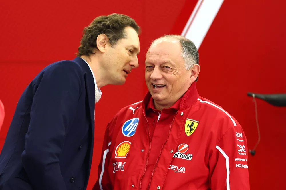 Frederic Vasseur, Ferrari, John Elkann, Ferrari Chairman and CEO