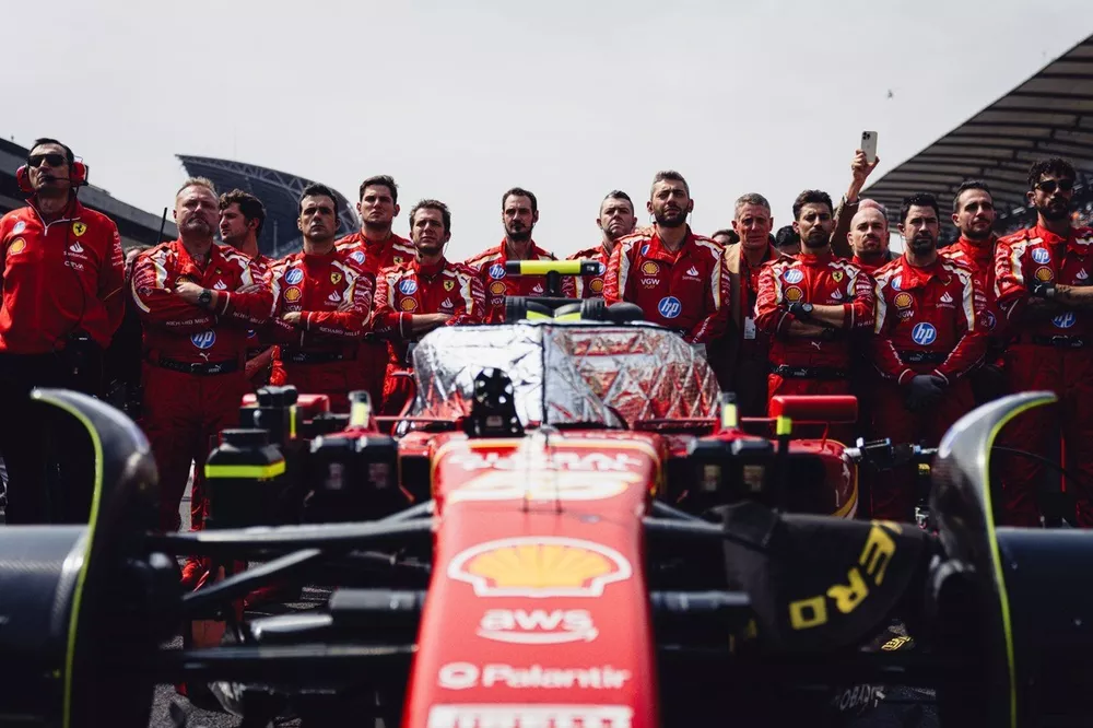 Ferrari team members