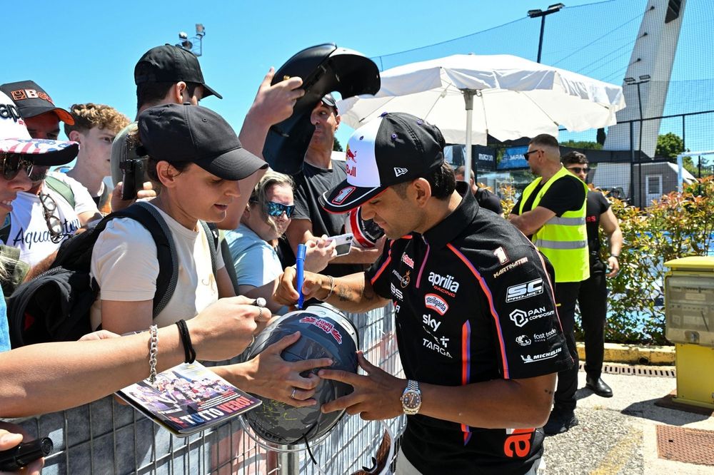 Jorge Martin, Aprilia event at Misano