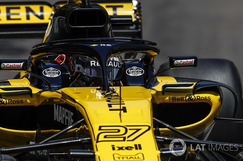ルノー、ハロ搭載ミラー導入を再検討。フェラーリのウイング除去影響