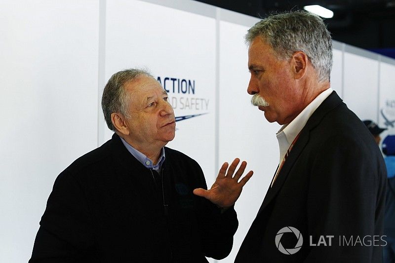Jean Todt, presidente de la FIA y Chase Carey, presidente de la F&oacute;rmula Uno