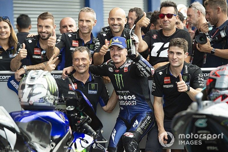 Second place Maverick Vinales, Yamaha Factory Racing