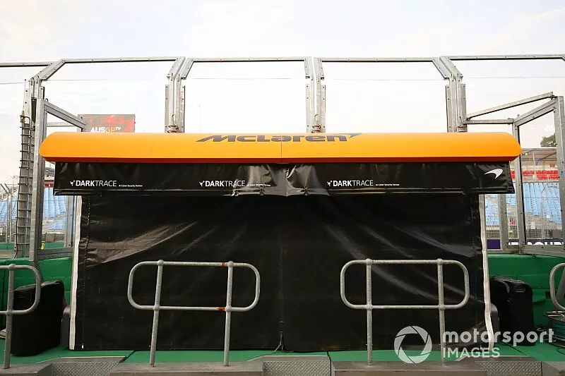 McLaren pit wall 
