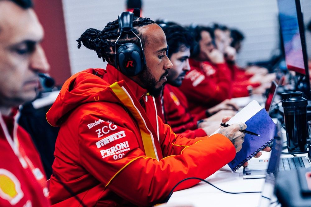 Lewis Hamilton, Ferrari Test Barcelona